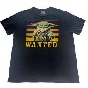 Star Wars Baby Yoda Wanted Graphic T-Shirt